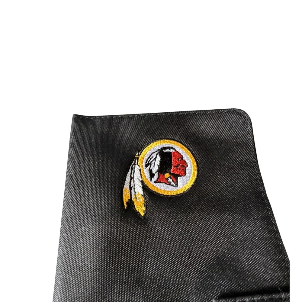 Vintage Washington Redskins NFL Long Wallet Black Canvas Embroidered Logo KC